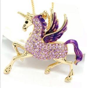 Purple Unicorn Necklace